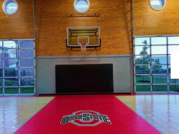 Indoor basketball court