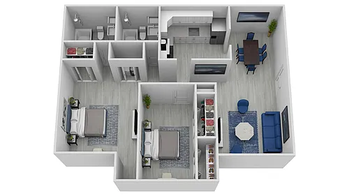 Floor plan Two Bedroom