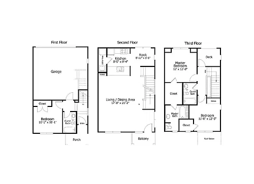 Floor plan Oaks 3THA2G