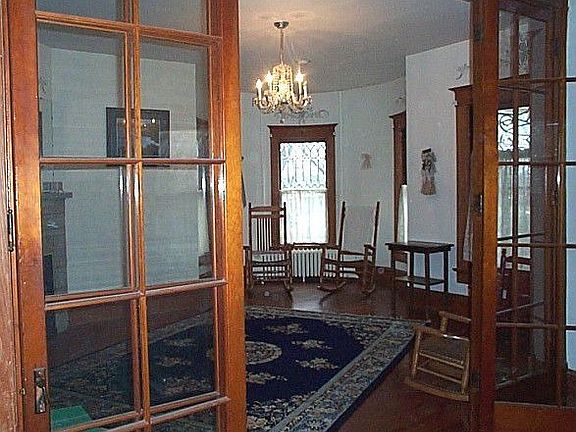 French doors from parlor