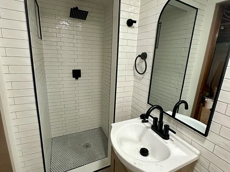 Newly Renovated basement bathroom