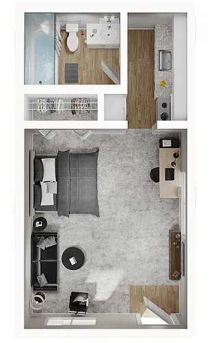 Floor plan Studio Apartment