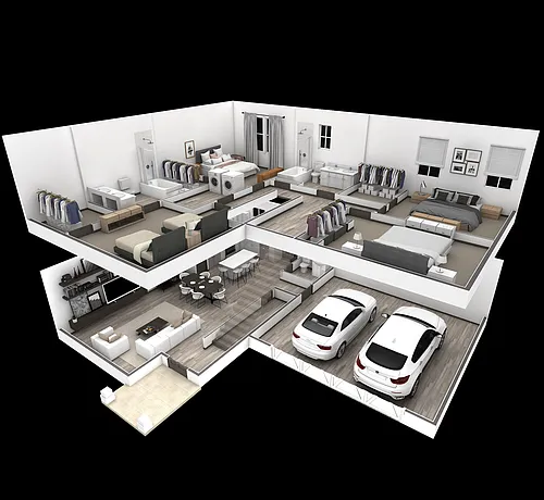 Floor plan 4BR Vista