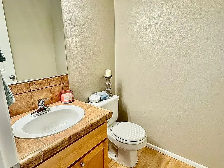 Downstairs powder bathroom