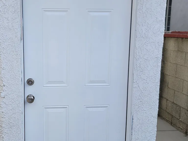 Entrance to your private laundry room.