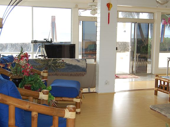 Downstairs remodled living area, bamboo flooring