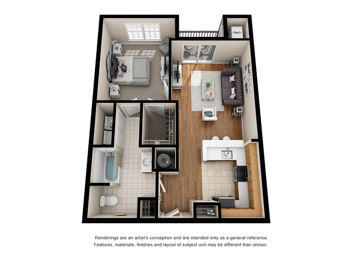 Floor plan Glendale A1