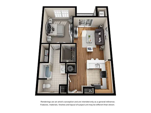 Floor plan Glendale A1