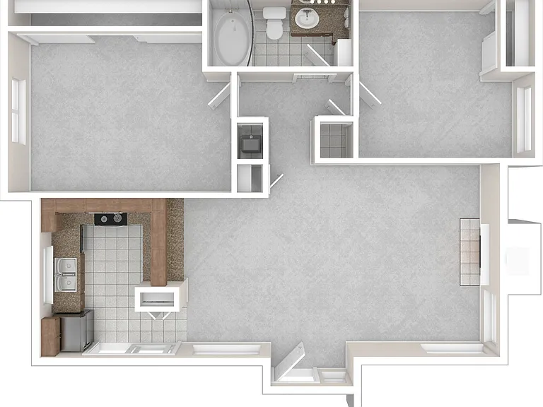 2x1 891 Sq Ft