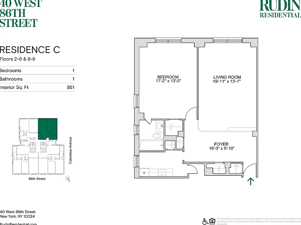 40 W 86th St #4C