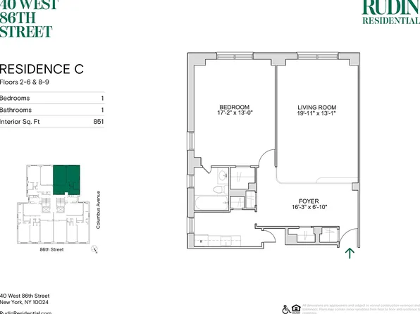 40 W 86th St #4C, New York, NY 10024