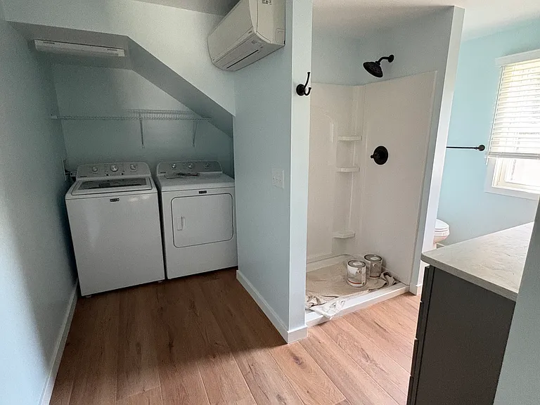 Laundry room off bathroom