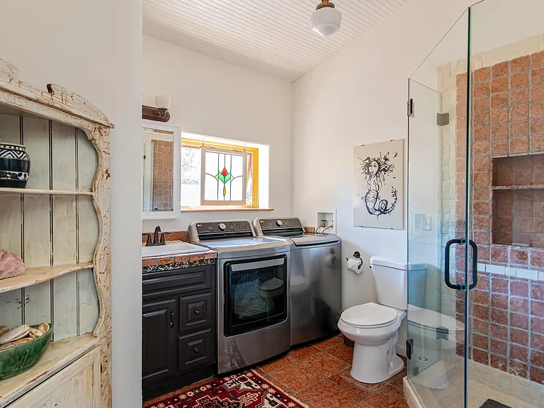 Bathroom with Shower and Washer/ Dryer