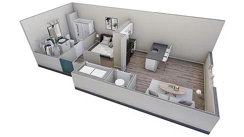 Floor plan Studio Retreat Overlook