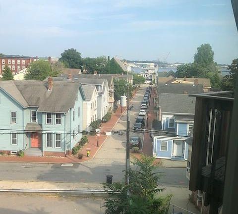 Overlooking the Famous Starr Street and the harbor