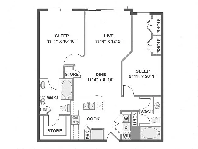 Floor plan B1