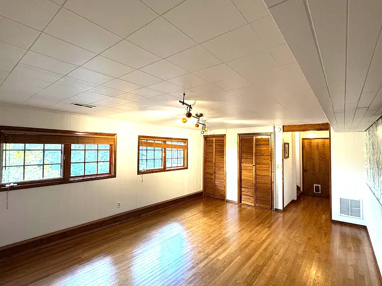 Family room on lower level