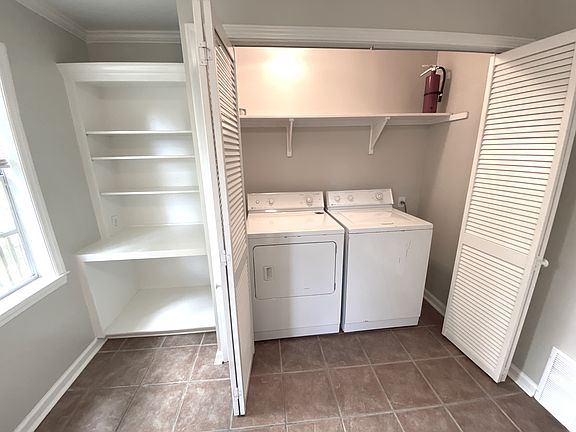 Laundry, built-in storage