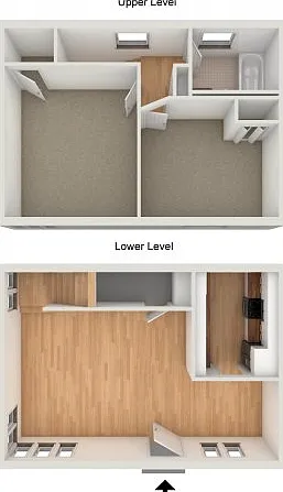 Two bedroom townhome floor plan Two bedroom townhome floor plan