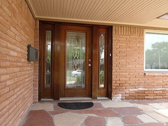 Beautiful glass door and entrance. 