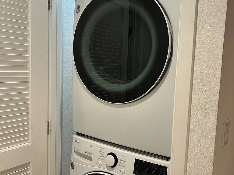 In unit laundry set
