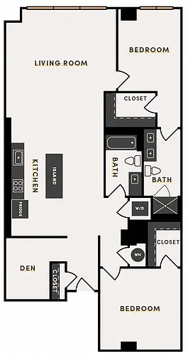 Floor plan 2 Bed A 3-7
