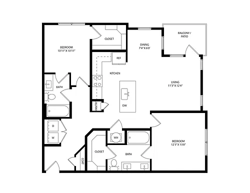 Floor plan B2 - Essential Living