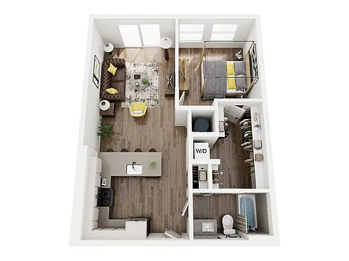 Floor plan 1BR1
