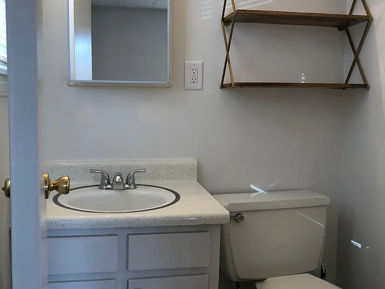 Half Bathroom (Vanity and Toilet, accessible from Master Bedroom)