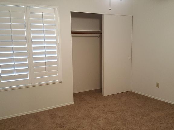 Plantation shutters and new carpet in each bedroom