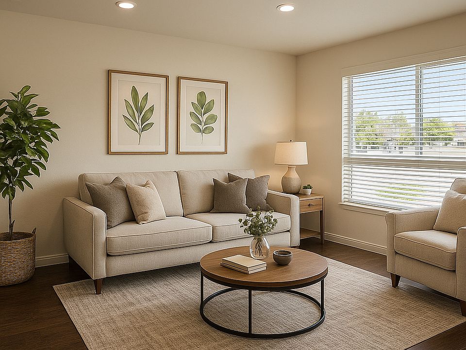 2 bdr 2 bath upstairs living room (staged)