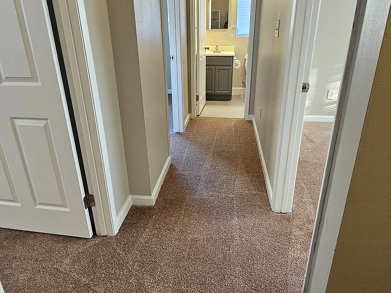Hallway leading to bedrooms.