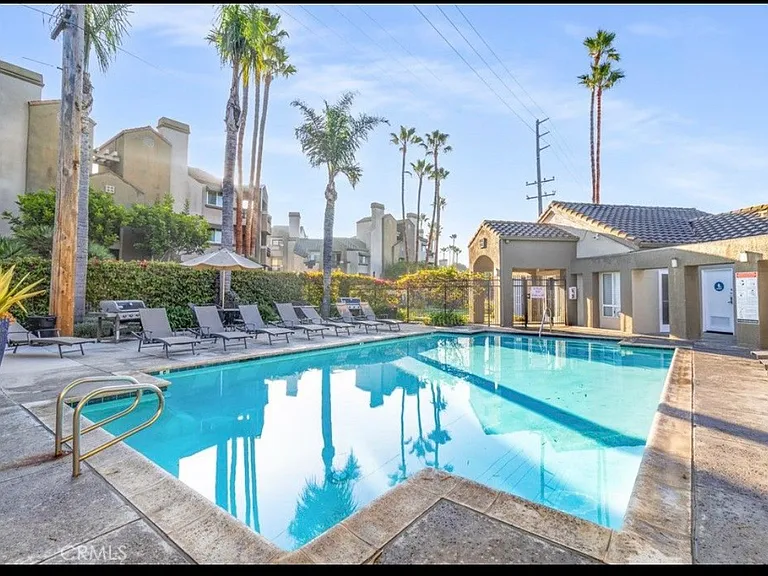 Pool and Club House with outdoor shower