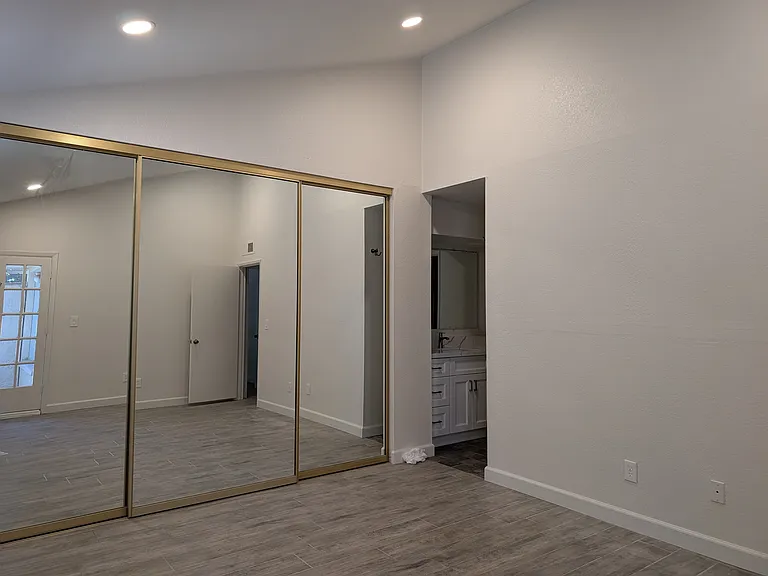 Master bedroom with ensuite bathroom