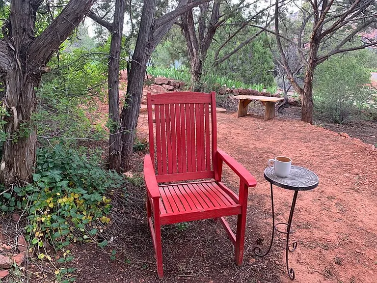Relaxing in the yard