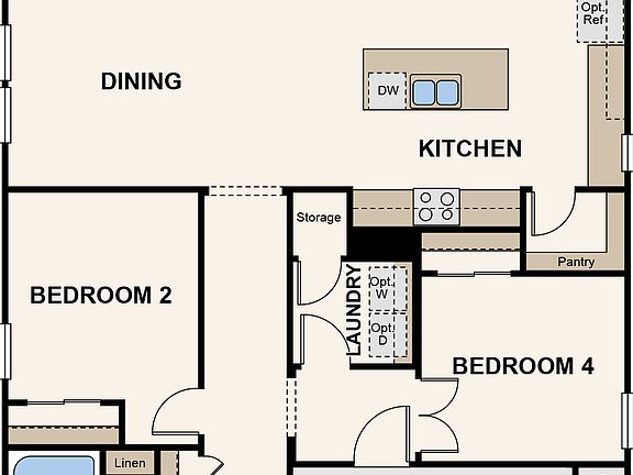 Pinion floor plan in The Enclave at Sonterra, in Jarrell, TX
