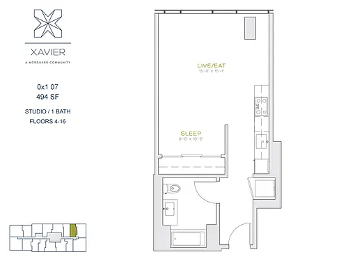 Floor plan 0X1 07
