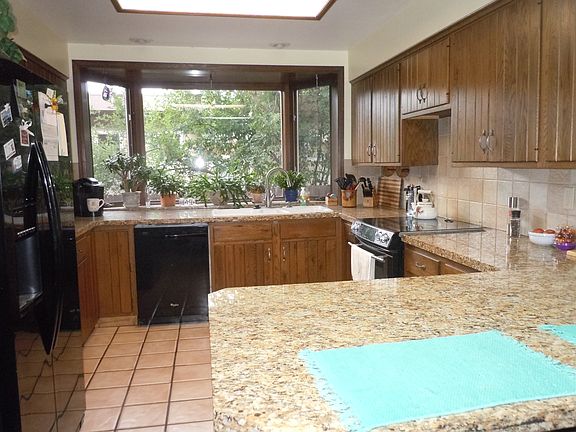 large window in kitchen