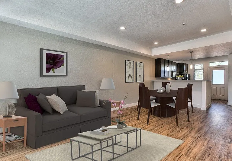 Living Area - 2 BR Townhome