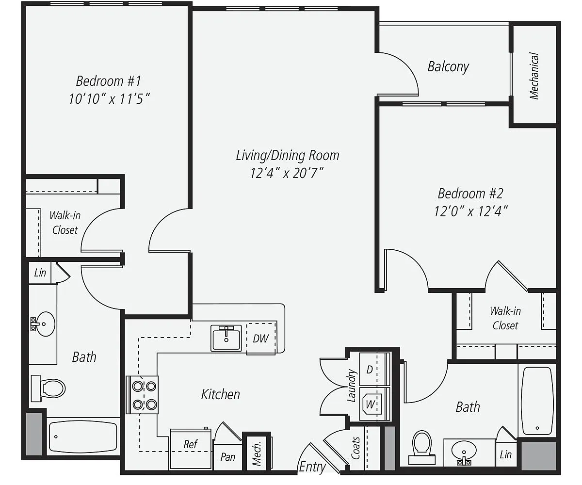 Floor plan B2-F-1114