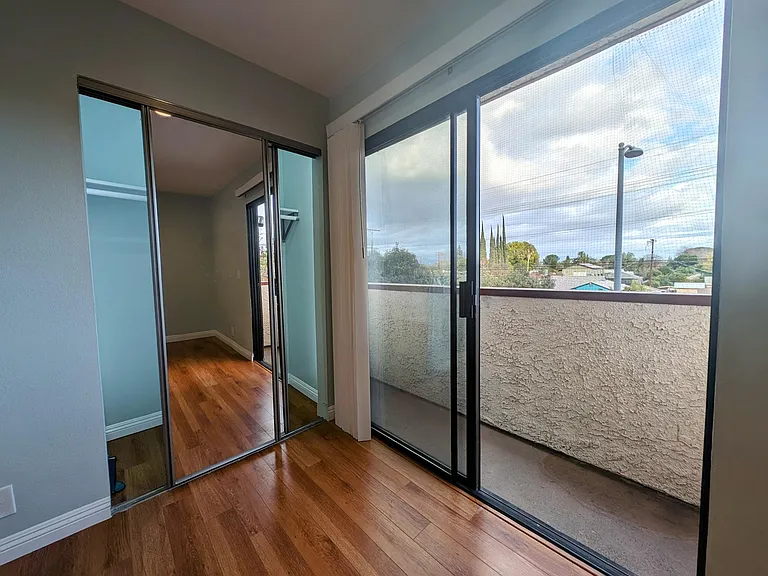 Closet and balcony