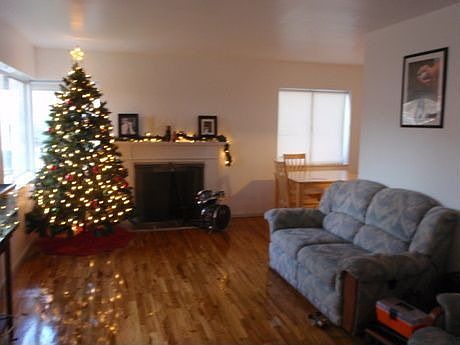 Front room newly finished hardwood floors