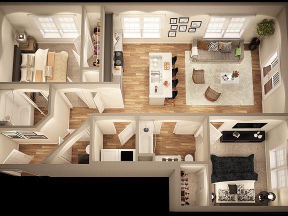2nd image of 600 E Hillside Dr #2B-2Ba-1000Sqft