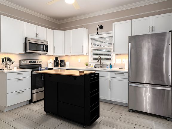 Fully stocked kitchen