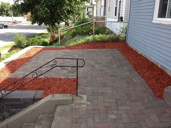 Re-landscaped front yard.