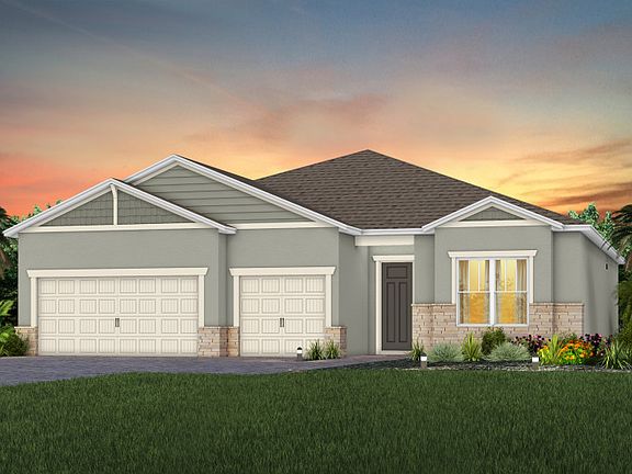 New Home Exterior C2 with Stone