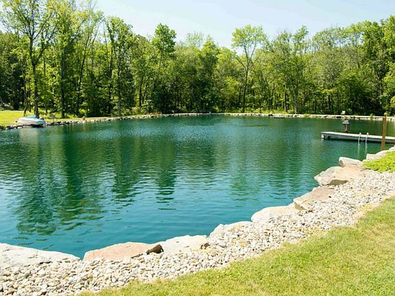 ecology stocked fishing/ swimming pond