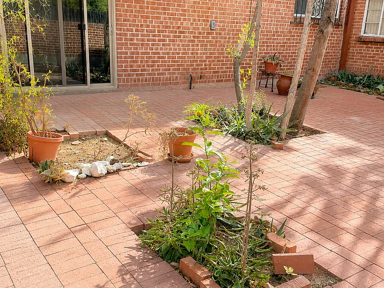 Shared private patio