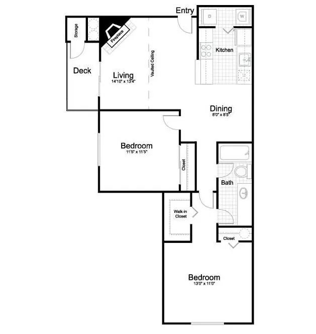 Floor plan 2x1L