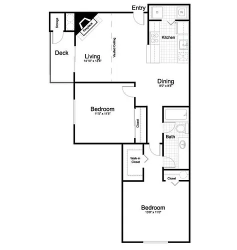 Floor plan 2x1L